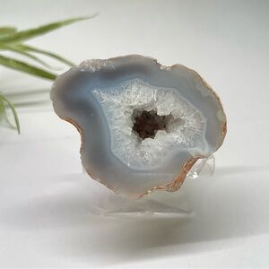 Natural Agate Geode – Semi-Rough Polished Specimen (2.4 oz)